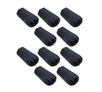 Extremo de bastón de senderismo de 10 unidades con construcción de PVC grueso y suela redondeada para una mejor tracción en pavimento y senderos