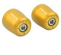 Extremo de Manillar Tapa CNC Aluminio Tapón Deslizante para la Cubierta del Manillar de la Cola de la Motocicleta, Cubierta del contrapeso, Compatible con PCX125 PCX150 PCX160(Yellow)