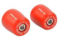 Extremo de Manillar Tapa CNC Aluminio Tapón Deslizante para la Cubierta del Manillar de la Cola de la Motocicleta, Cubierta del contrapeso, Compatible con PCX125 PCX150 PCX160(Red)