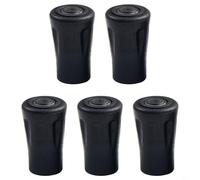 Extremo de punta de bastón de senderismo, 5 piezas con diseño de absorción de golpes e inserto de metal, fundas protectoras para bastones de senderismo para evitar la abrasión y mejorar la estabilidad