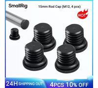 Extremo de varilla SmallRig M12, tapa de varilla protectora, tornillo de tope para soporte de varilla de 15 mm Abrazadera de riel de plataforma DSLR, paquete de 4 piezas - 1617 1617