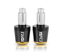 Extremo Del Manillar De La Motocicleta Para YZFR3 YZF-R3 2019-2022 2023 22MM Tapa Del Manillar Tapón De Silicona A Prueba De Golpes(Black- Gold)