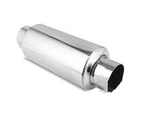 Extremo Escape Automóvil Silenciador De Escape Universal Acero Inoxidable 2,5" Con Resonador Tubo 30,5 Cm Largo