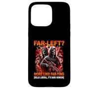 Extremo Izquierdo más como tirarse Pedos Divertido Esqueleto Duro Meme Bootleg Carcasa para iPhone 15 Pro MAX
