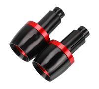 Extremo Manillar Motocicleta Puños Manillar Motocicleta Tapa 22 Mm Tapón Contrapeso para CBR 125 150 250 300 400 500 600 900 Y 1000 RR(Rojo)