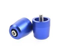 Extremo Manillar para Z750 Z750R Z800 Z900 Z1000 ER6N/F Puños De Manillar Tapa De Extremos Manillar Cubierta Deslizante CNC Motocicleta(Azul)