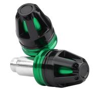 Extremo Manillar Tapones Los Extremos del Manillar De Las Motocicletas para Ninja 300 400 400R 500 650 H2R ZX-4R ZX-10R ZX-14R ZX-25R(Verde)