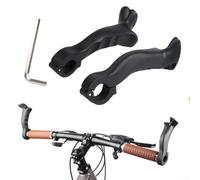 Extremos de barra de bicicleta, extremos de manillar de nailon antideslizantes, compatibles con bicicleta de montaña y bicicleta de carretera, 14,5 x 4,5 x 1,6 cm