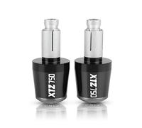 Extremos De Manillar De Motocicleta Para XTZ 750 XTZ750 SUPER TENERE 1989-1996 22MM Manillar Grips Cap Anti Vibration Silder Plugs(Black-gray1)