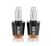 Extremos De Manillar De Motocicleta Para XTZ 750 XTZ750 SUPER TENERE 1989-1996 22MM Manillar Grips Cap Anti Vibration Silder Plugs(Black-Orange 1)