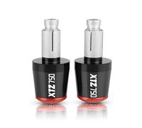 Extremos De Manillar De Motocicleta Para XTZ 750 XTZ750 SUPER TENERE 1989-1996 22MM Manillar Grips Cap Anti Vibration Silder Plugs(Black-Red1)