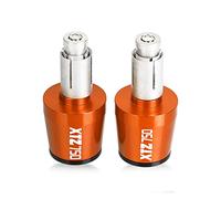 Extremos De Manillar De Motocicleta Para XTZ 750 XTZ750 SUPER TENERE 1989-1996 22MM Manillar Grips Cap Anti Vibration Silder Plugs(Orange-black1)