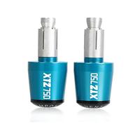 Extremos De Manillar De Motocicleta Para XTZ 750 XTZ750 SUPER TENERE 1989-1996 22MM Manillar Grips Cap Anti Vibration Silder Plugs(Sky blue-black1)