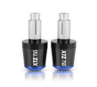 Extremos De Manillar De Motocicleta Para XTZ 750 XTZ750 SUPER TENERE 1989-1996 22MM Manillar Grips Cap Anti Vibration Silder Plugs(Black-blue1)