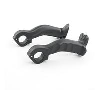 Extremos de manillar ergonómicos ultraligeros de resina para bicicleta MTB Road Cycling Reduced Strain Negro