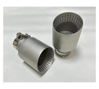 Extremos de tubo para escape de coche Boquilla De Escape De Acero Inoxidable Mate Silenciador Abierto De Gran Diámetro De 101mm Y 114mm Embellecedor De Silenciador De Coche Garganta Cola(54mm-114mm)