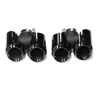 Extremos de tubo para escape de coche Puntas De Escape Dobles, Silenciador De Tubo De Escape Para Land Para Rover Para Defender L663 2020 2021 P40090 2,0 T 110 3,0 T Accesorios Auto(Black 2.0t)