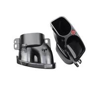 Extremos de tubo para escape de coche Un Par Para Mercedes Para Benz Para CES-Class W205 W212 Para W222 W213 Tubo De Escape De Fibra De Carbono Garganta Cola(Fibra de carbon)