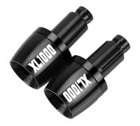 Extremos del Manillar para Honda XL1000/V/para Varadero XL 1000 1999-2013 2000 2001 2002 Tapa De Manillar para Motocicletas, Tapón Contrapeso Deslizante(Nero)
