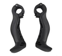 Extremos ergonómicos de barra de bicicleta para adultos, empuñaduras de nailon antideslizantes para barras de 21,8 a 24 mm, accesorios de MTB ajustables multiángulo, par negro ligero