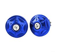 Extremos Manillar Motocicleta Aleación 2 Unidades Extremos Manillar(blue) | ergonómico, acabado , para montaje, protección extremos, compatible para honda Suzuki