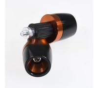 Extremos Manillar Scooter 69mm Protección Caídas(Orange and Black) | Aleación T6063, anodizado para colorido, anti-, 69x32mm, reduce vibraciones al conducir