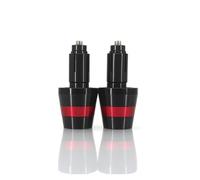 Extremos puños Manillar Contrapesos Extremos De Manillar De Motocicleta para Triumph para Speed Triple 1050 1200 RS para Daytona 675 94 94R RR 1200RR 1200RS(Rojo-b)