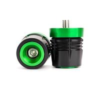 Extremos puños Manillar Puños Manillar Motocicleta Protección Manos Extremos Tapón Deslizador Tapa para Ninja 1100SX 1000SX para Ninja1100SX SE para Ninja 1100 1000(Verde)
