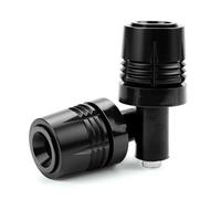 Extremos puños Manillar Tapones Extremos De Manillar Motocicleta Tapas Orificios Espejos para Triumph Street para Triple 765 RS SR 765RS 765R(Negro)