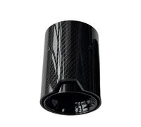 Extremos tubo escape coche 1 Pieza De Silenciador Tubo Escape Carbono Negro Brillante Para F87 F80 F82 F83 F90 para M2 para M3 para M4 para M5(ID 80MM-OD 93MM)