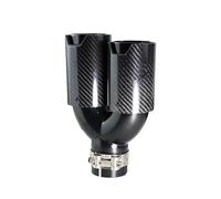 Extremos tubo escape coche 1 Uds. Punta De Silenciador Tubo Escape Fibra Carbono Negra Para Salida: 80MM Garganta de Cola(E 60-Out80)