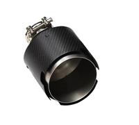 Extremos tubo escape coche 1 Uds. Punta Escape Única Fibra Carbono Tubo Universal Boquilla De Salida 130mm Silenciador 5,12 Pulgadas Punta de Silenciador(114MM)