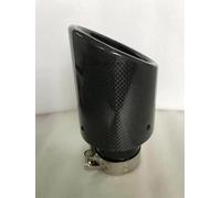 Extremos tubo escape coche 1 Uds Tubo De Escape Modificado 105 Mm 115 Boquilla Gran Diámetro Silenciador Fibra Carbono Ovalado Brillante Punta de Silenciador(LD 73mm -OD 105mm)