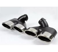 Extremos tubo escape coche 2 Unids/set Para Benz Para W211 E240 E280 E260 Puntas De Silenciador Escape Acero Inoxidable Doble Salida Cuádruple Garganta de Cola