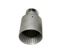 Extremos tubo escape coche Boquilla De Escape Acero Inoxidable Mate Embellecedor Silenciador Coche Abierto Gran Diámetro 101mm Y 114mm Punta de Silenciador(60mm-101mm)