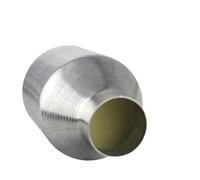 Extremos tubo escape coche Catalizadores cerámicos universales 63mm convertidor catalítico deportivo de alto flujo purificar los gases escape automóvil