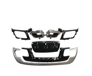 Extremos tubo escape coche Difusor Parachoques Trasero Para Land Para Rover Para Range Para Para Velar Silenciador Escape Marco Alerón Placa Divisora Kit Carrocería(Plata)