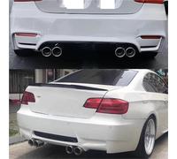 Extremos tubo escape coche Escape De Acero Inoxidable Para E90 E92 E93 320i 318i Para M4 Parachoques Y Silenciador(Plata)