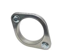 Extremos Tubo Escape Coche Kit Unión Brida Para Silenciador Tubo Escape Coche Y Motocicleta Universal 2 Orificios Acero Inoxidable 304 51 Mm 63 76(3.5 inch 89mm)