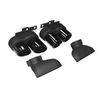 Extremos tubo escape coche Mejora Del Silenciador Para S6 S7 Punta De Escape Acero Inoxidable Para Coche Para A6 A7 C8 2019-2024(To cut Black)