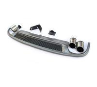 Extremos tubo escape coche Para A4 B8.5 Sedán 2013-2016 S4 Estilo Parachoques Trasero Difusor Punta De Escape Tubo Silenciador Maletero Placa Alerón