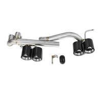 Extremos Tubo Escape Coche Para B&MW E90 E92 E93 320i 325i Modificado M3 M4 Parachoques Punta De Escape Silenciadores Sistema De Escape Tubo De Escape De Cuatro Coches Cola Tubo Escape(Carbon Fiber B)