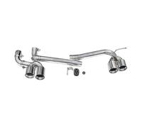Extremos Tubo Escape Coche Para B&MW E90 E92 E93 320i 325i Modificado M3 M4 Parachoques Punta De Escape Silenciadores Sistema De Escape Tubo De Escape De Cuatro Coches Cola Tubo Escape(Silver B)