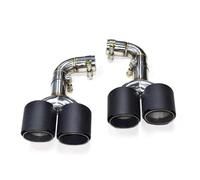 Extremos Tubo Escape Coche Para B&MW X3 G01 2018-2021 Modificado X3M Parachoques Sistema Escape Boquilla Silenciador Punta Tubo De Escape Punta De Escape Cuádruple Coche Cola Tubo Escape(B Carbon Fibe