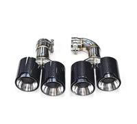 Extremos Tubo Escape Coche Para B&MW X3 G01 2018-2021 Modificado X3M Parachoques Sistema Escape Boquilla Silenciador Punta Tubo De Escape Punta De Escape Cuádruple Coche Cola Tubo Escape(B Carbon Fibe