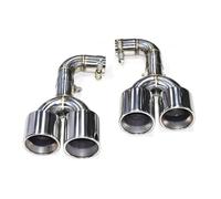 Extremos Tubo Escape Coche Para B&MW X3 G01 2018-2021 Modificado X3M Parachoques Sistema Escape Boquilla Silenciador Punta Tubo De Escape Punta De Escape Cuádruple Coche Cola Tubo Escape(B Silver)