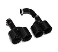 Extremos Tubo Escape Coche Para B&MW X3 G01 X4 G02 2022+ Modificado X3M X4M Quad Punta Escape Parachoques Sistema Escape Boquilla Punta Silenciador Tubo De Escape Cola Tubo Escape(Carbon Fiber A)