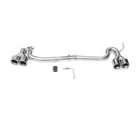 Extremos tubo escape coche Para F10 F11 520i 523i 525i 528i 530i Tubo De Escape Doble Hasta Para M5 Look Punta Cuádruple Silenciador(Plata)