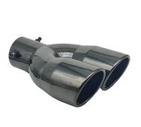 Extremos tubo escape coche Punta de escape coche silenciador doble salida tubo escape universal acero inoxidable entrada de escape 60 mm 75 mm(76MM Straight)