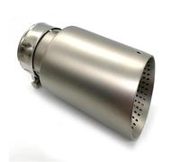 Extremos tubo escape coche Punta De Escape Universal Coche Acero Inoxidable Mate 304 Para Boquilla Tubo Silenciador Único 1 Uds Garganta de Cola(IN 63MM-OUT 101MM)